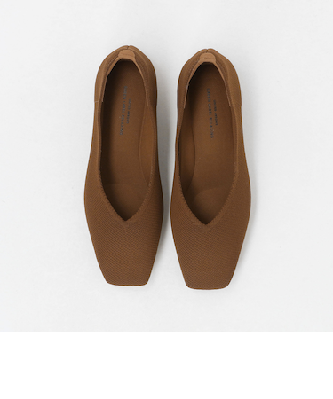 ウェルネス ニット スクエアVカット シューズ 撥水 ウォッシャブル