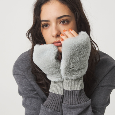 ＜VINCENT PRADIER＞ファーライク グローブ