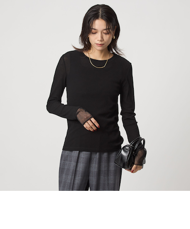 チュール ドッキング シアー プルオーバー