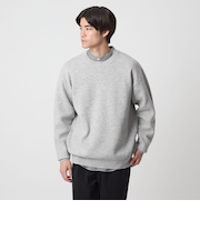 ダブルフェイス クルーネック ニット