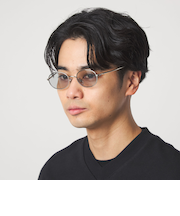 GLR オーバル メタルフレーム ファッション用グラス