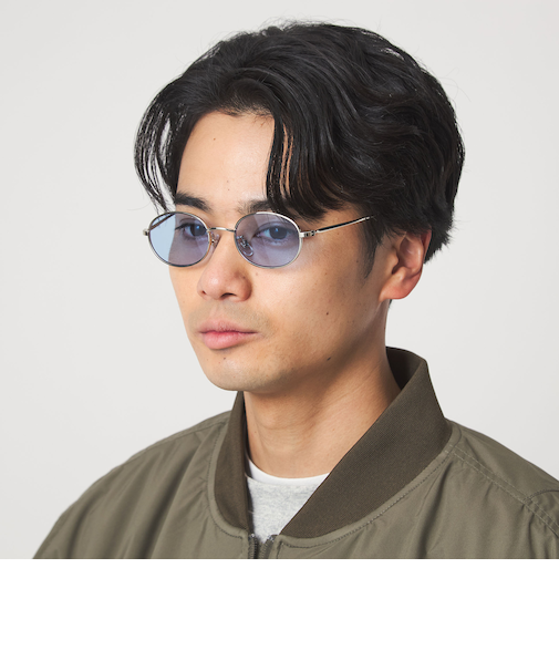 GLR オーバル メタルフレーム ファッション用グラス