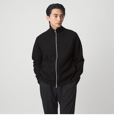 ミルドウール ジップ カーディガン