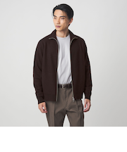 ミルドウール ジップ カーディガン