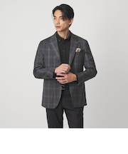 GLR CLOTH フラノ柄 2B RG ジャケット -ストレッチ-