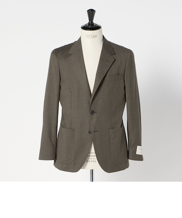 GLR CLOTH フラノ柄 2B RG ジャケット -ストレッチ-