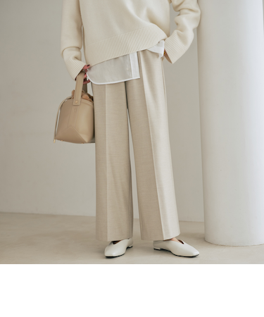 【結論シリーズ】ニーハイフレアパンツ ウラキモウ［size SHORT/TALLあり］