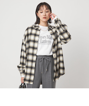 コットン ネル チェック シャツ