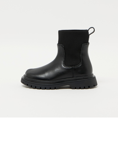 ストレッチ リブ ショートブーツ / キッズ 17cm-23cm