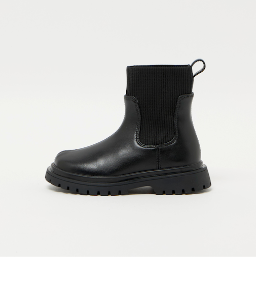 ストレッチ リブ ショートブーツ / キッズ 17cm-23cm