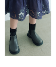ストレッチ リブ ショートブーツ / キッズ  17cm-23cm