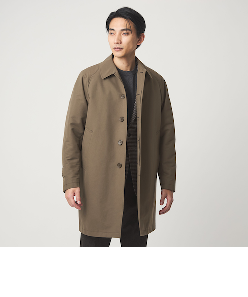 A+ Pミノテック 2WAY ステンカラーコート -撥水・防風・保温・吸湿発熱