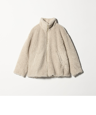 ボア スタンドカラー ブルゾン