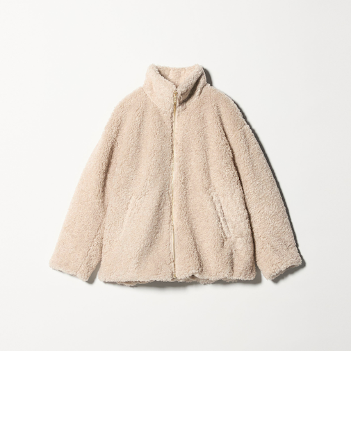 ボア スタンドカラー ブルゾン
