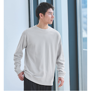 ミラノ リブ ダブルフェイス クルーネック カットソー