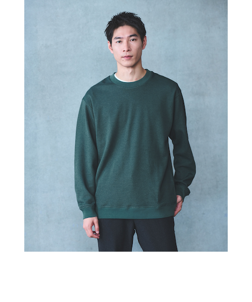 ミラノ リブ ダブルフェイス クルーネック カットソー