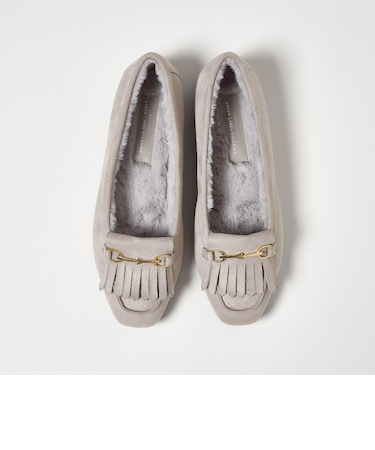 【WEB限定】ウォーム キルトビット フラットシューズ 撥水