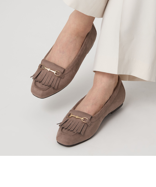 【WEB限定】ウォーム キルトビット フラットシューズ 撥水