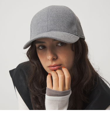 起毛ピーチ バイザー キャップ / 帽子 UVカット