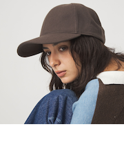 起毛ピーチ バイザー キャップ / 帽子 UVカット