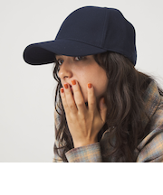 起毛ピーチ バイザー キャップ / 帽子 UVカット