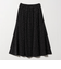 ドット ナロー フレア スカート
