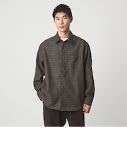 ブークレ チェック ジャストルーズ シャツ