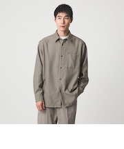 ブークレ チェック ジャストルーズ シャツ