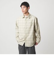 ブークレ チェック ジャストルーズ シャツ