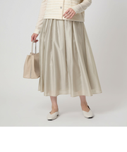 ［size SHORTあり］チンツシアー ギャザー スカート