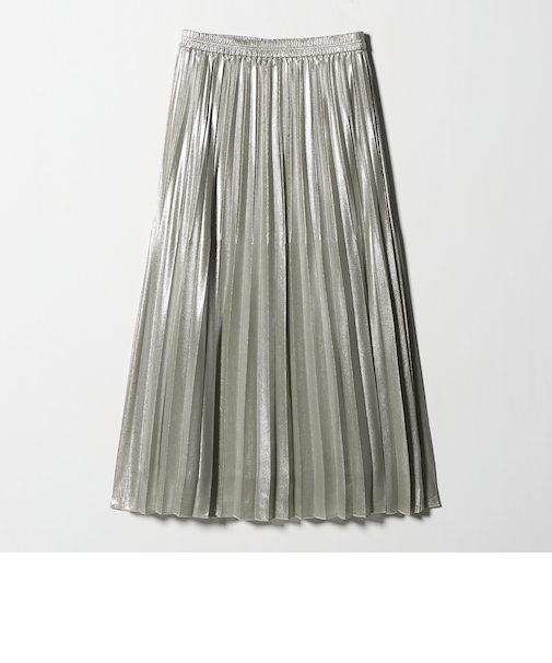 ハクプリント プリーツ スカート