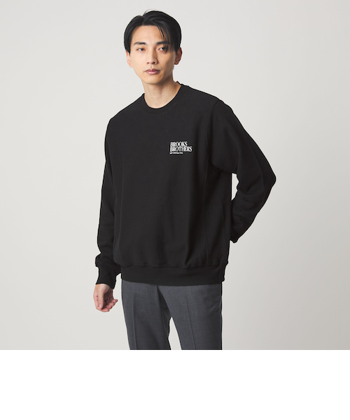 Brooks Brothers＞ロゴ クルーネック スウェットシャツ｜グリーン
