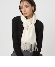 ウール 無地 マフラー / ストール