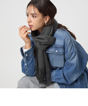 ウール 無地 マフラー / ストール