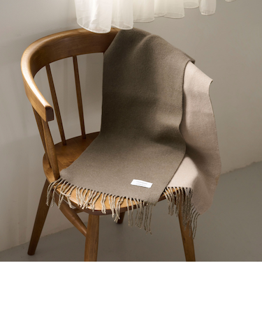 カシミヤ リバーシブル マフラー