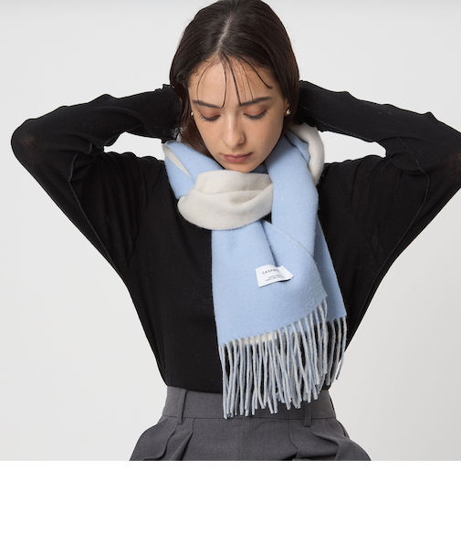 カシミヤ リバーシブル マフラー