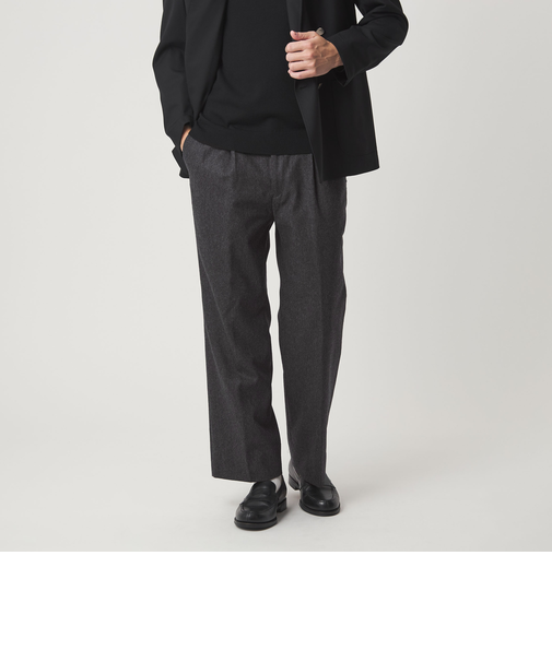 DC W/N 2プリーツ ワイド スラックス