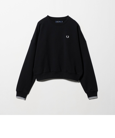 ＜FRED PERRY＞クルーネック ショート スウェット プルオーバー