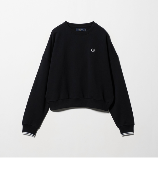＜FRED PERRY＞クルーネック ショート スウェット プルオーバー