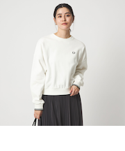 ＜FRED PERRY＞クルーネック ショート スウェット プルオーバー