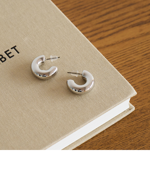 【WEB限定】チューブ ライン フープピアス 2