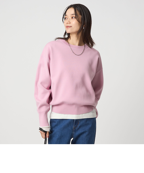 someya ソメヤスズキ　ピンク 長袖トップス サイドドレープ JAYRO tシャツ シアーリブ5分袖トップス レディース : ZOZOTOWN Yahoo