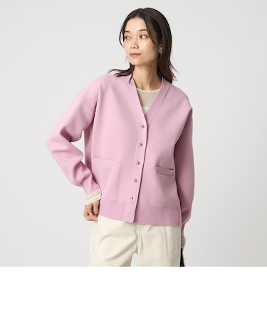 W/AC パフニット カーディガン ウォッシャブル