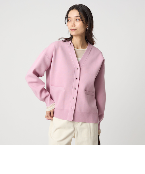 W/AC パフニット カーディガン ウォッシャブル