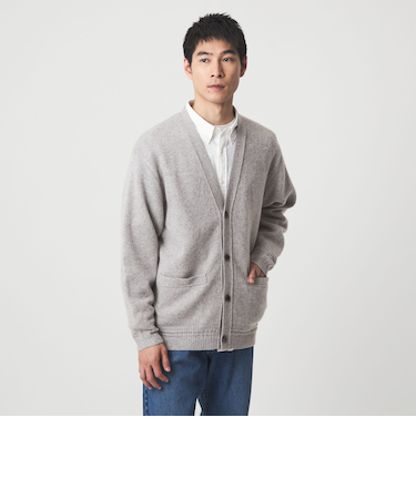 ハミルトン ウール ナイロン カーディガン