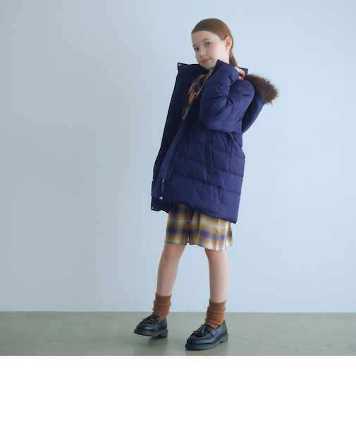 GIRLSダウンコート / キッズ 140cm-160cm