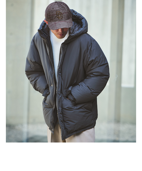 DICROS フード ダウン ブルゾン -撥水-｜グリーンレーベル