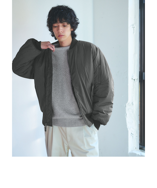 ALPHA INDUSTRIES ブルゾン　MA-1 ミリタリー　リバーシブル 別注】＜ALPHA INDUSTRIES＞リバーシブル MA-1 フライトジャケット