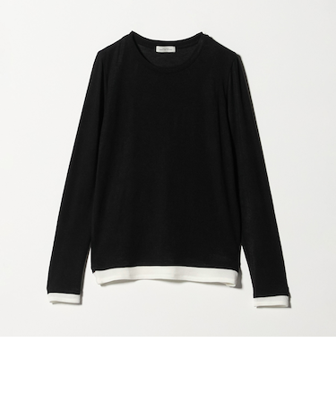 ベアテン フェイクレイヤード クルーネック プルオーバー