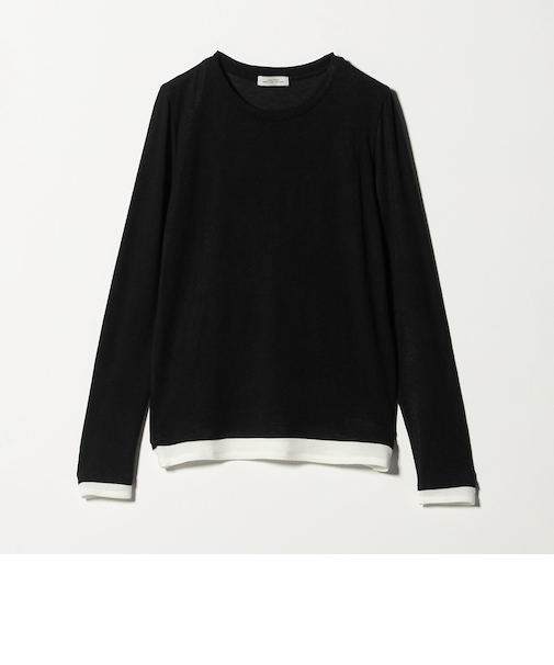 ベアテン フェイクレイヤード クルーネック プルオーバー